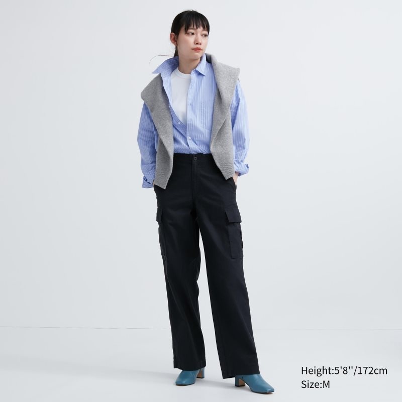 Uniqlo Extra Fine Cotton Broadcloth Striped Long-sleeve Skjorta Herr Blå | 5781818