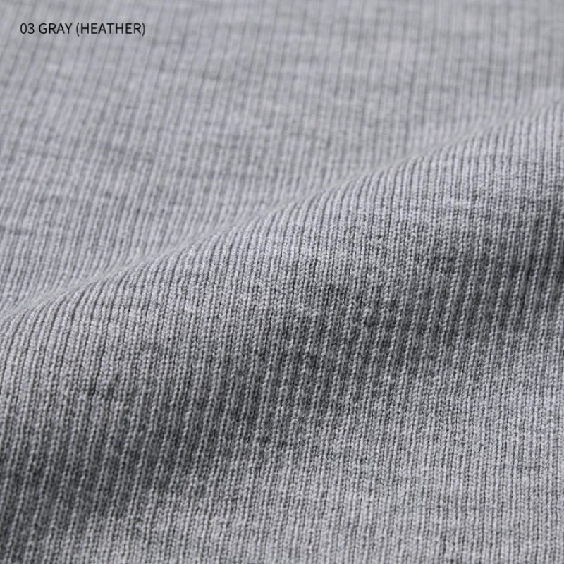 Uniqlo Extra Fine Merino Ribbed Turtleneck Long-Sleeve Tröjor Dam Lila | 2312789