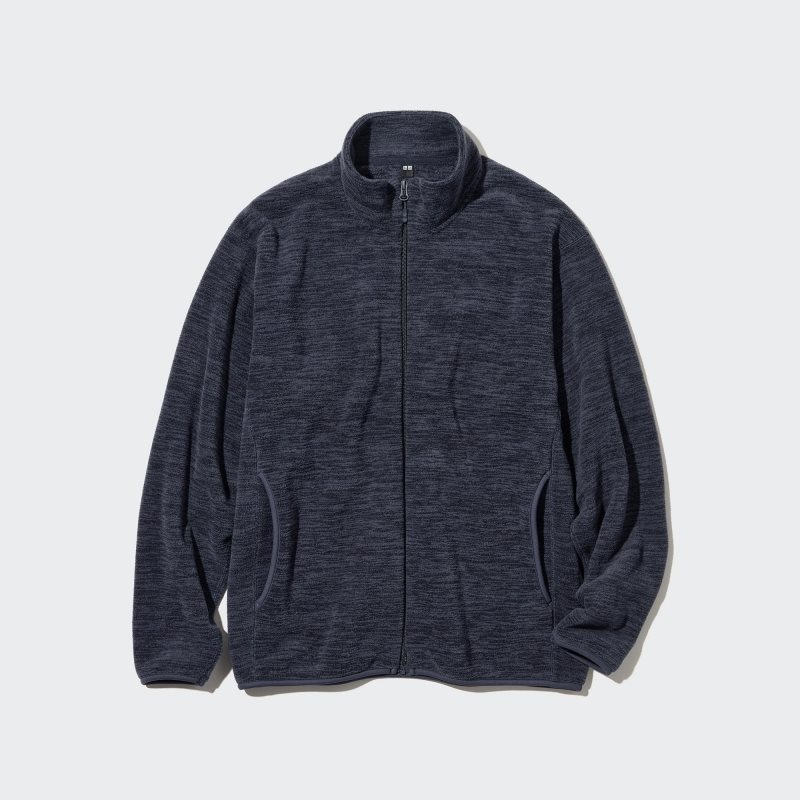 Uniqlo Fleece Full-zip Long Sleeve Jackor Herr Gröna | 2468892