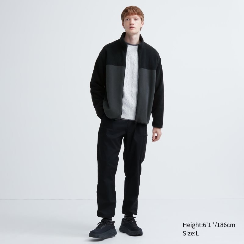 Uniqlo Fleece Long Sleeve Full-zip Jackor Herr Blå | 9528243