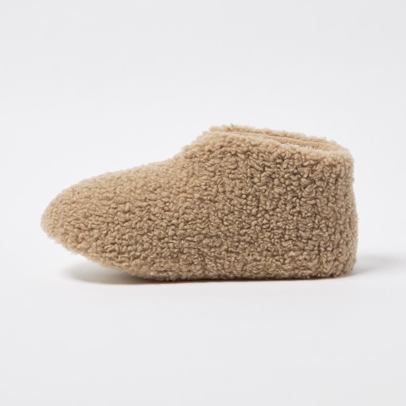 Uniqlo Fleece Room Faux Shearling Fleece Tofflor Herr Beige | 2307176