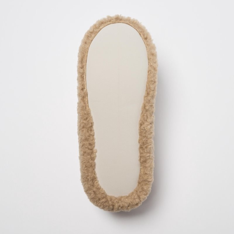 Uniqlo Fleece Room Faux Shearling Fleece Tofflor Herr Beige | 2307176