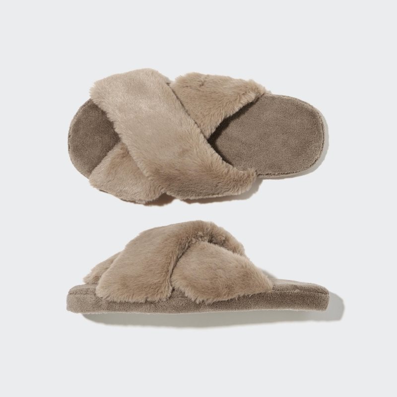 Uniqlo Fleece Room Furry Fleece Tofflor Herr Bruna | 6873700