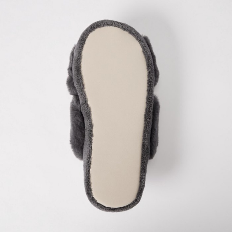 Uniqlo Fleece Room Tofflor Dam Grå | 4861206