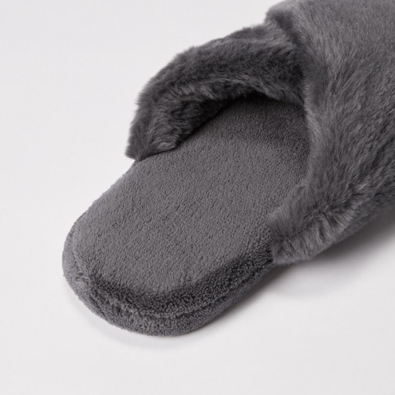 Uniqlo Fleece Room Tofflor Dam Grå | 4861206