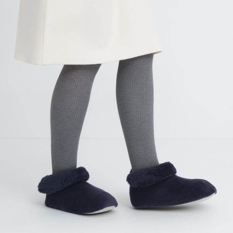 Uniqlo Fleece Room Tofflor Dam Marinblå | 3722728