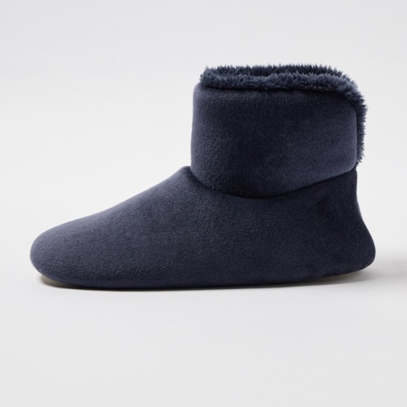 Uniqlo Fleece Room Tofflor Dam Marinblå | 3722728