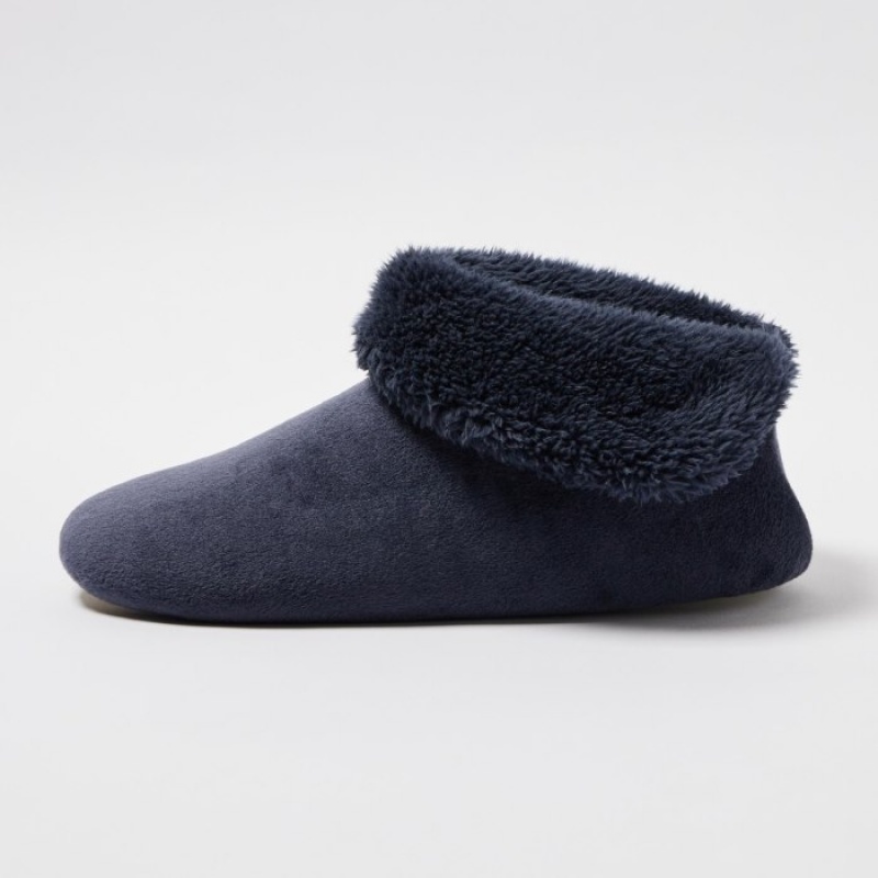 Uniqlo Fleece Room Tofflor Dam Marinblå | 3722728