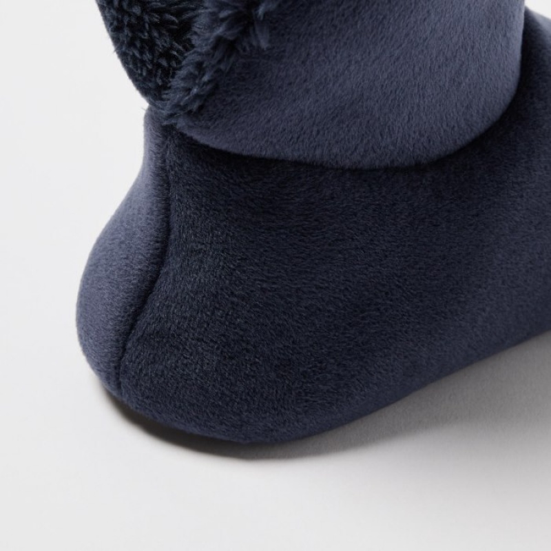 Uniqlo Fleece Room Tofflor Dam Marinblå | 3722728