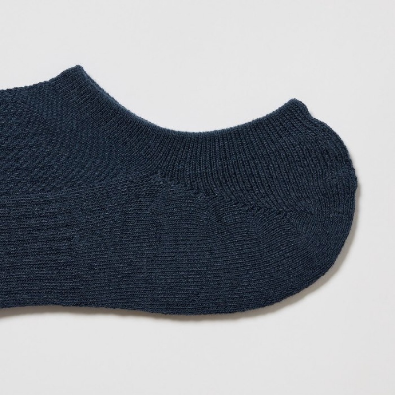 Uniqlo Footsies 3 Pack Sports Strumpor Dam Marinblå | 2842391