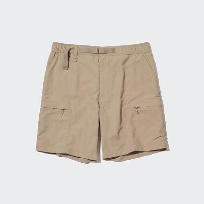 Uniqlo Geared Shorts Dam Beige | 6555426