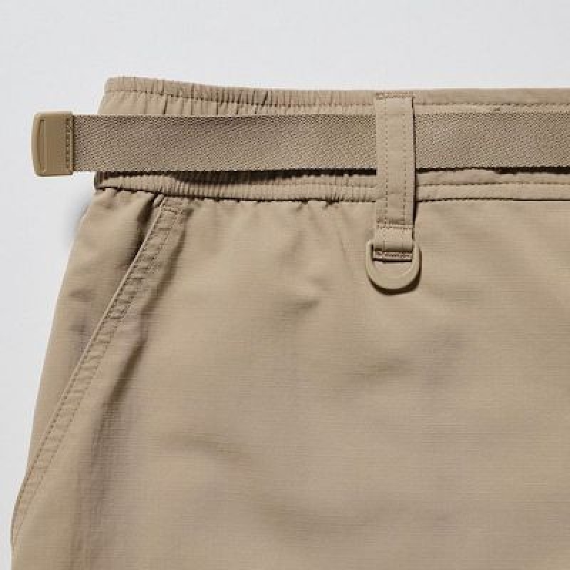 Uniqlo Geared Shorts Dam Beige | 6555426