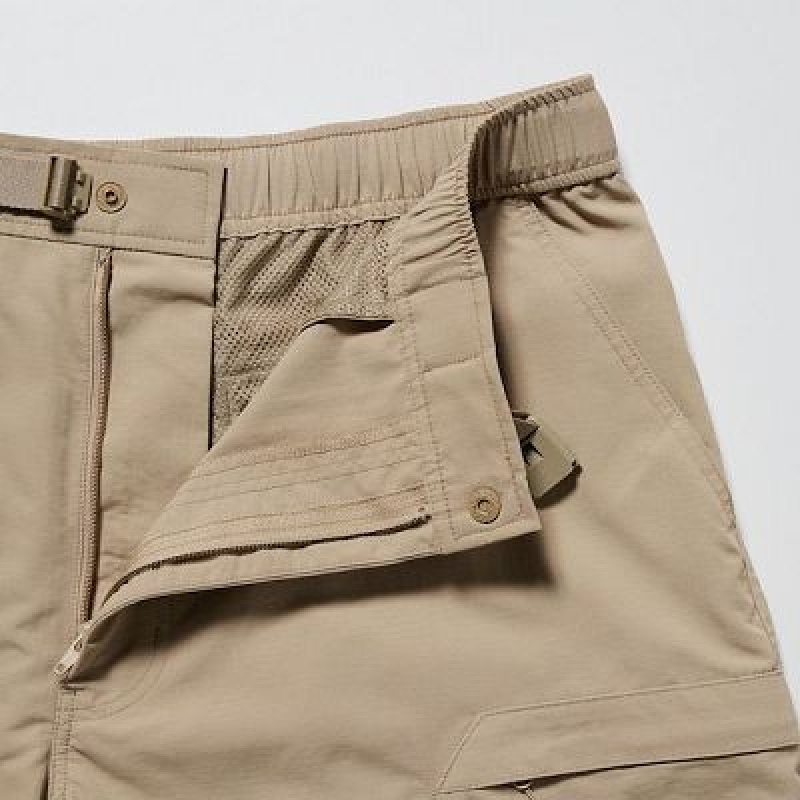 Uniqlo Geared Shorts Dam Beige | 6555426