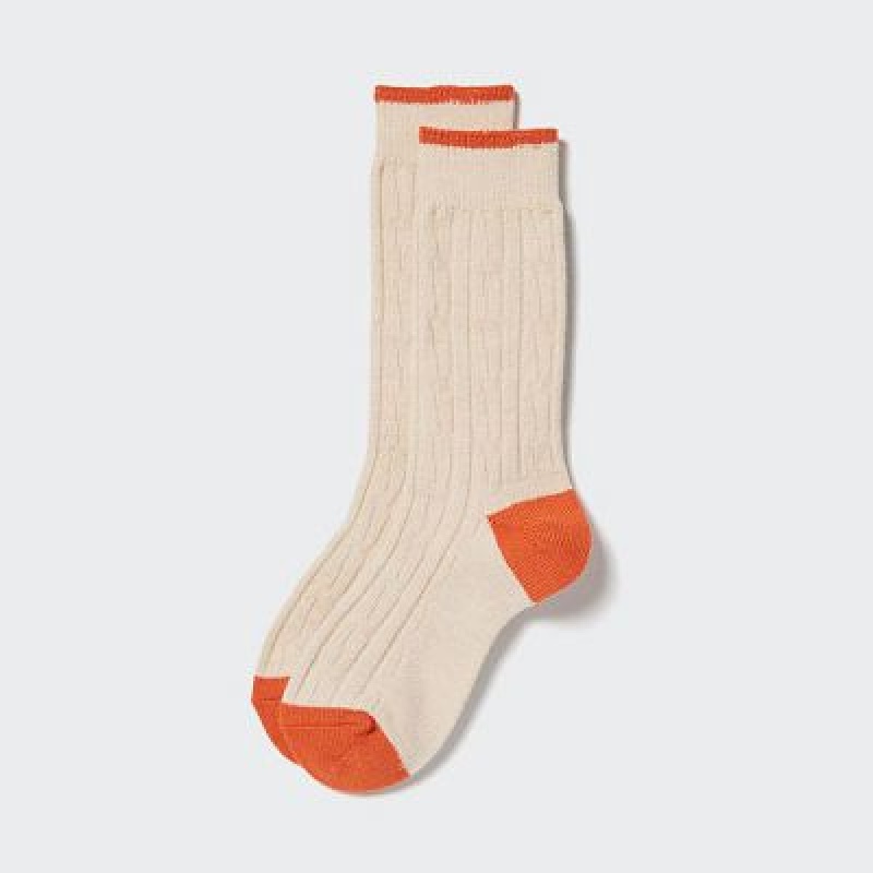 Uniqlo HEATTECH Cable Strumpor Dam Beige | 2238593