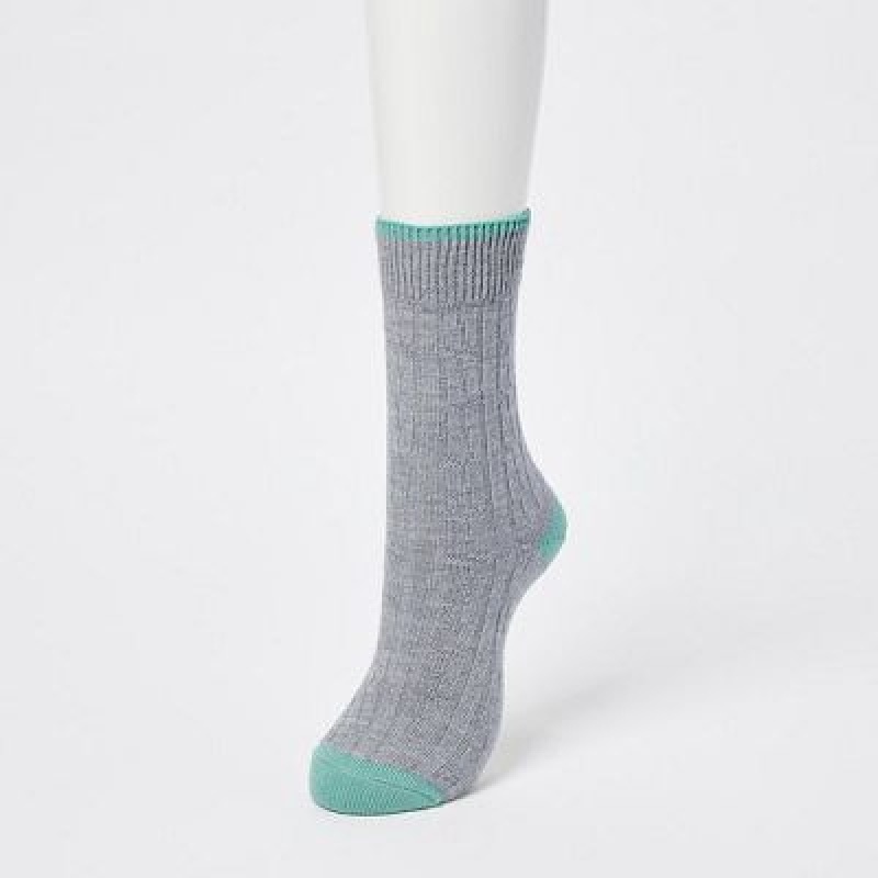 Uniqlo HEATTECH Cable Strumpor Dam Grå | 1669470