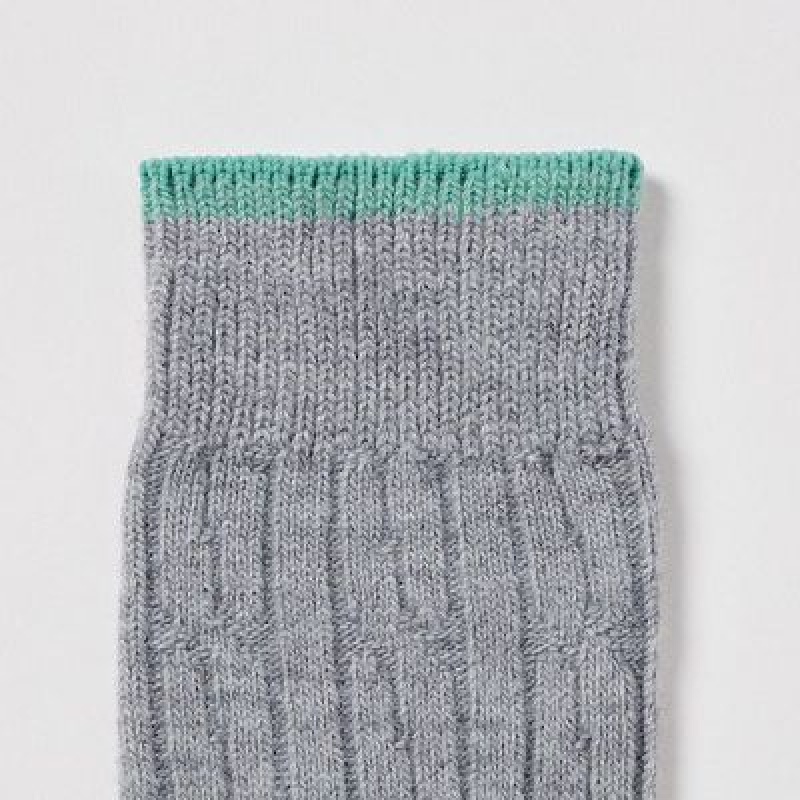 Uniqlo HEATTECH Cable Strumpor Dam Grå | 1669470