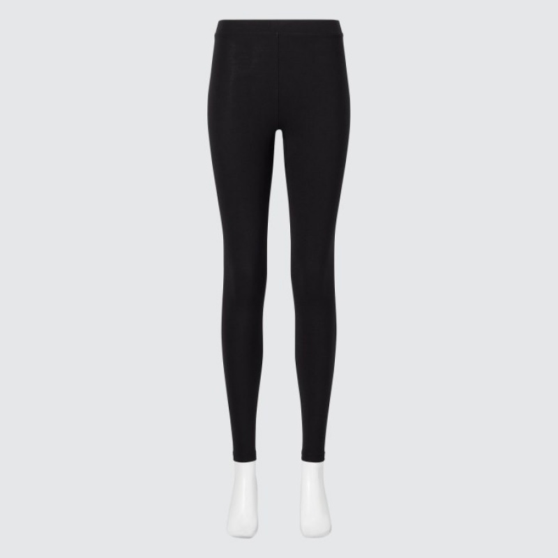 Uniqlo HEATTECH Cotton Extra Warm Leggings Dam Svarta | 2660594