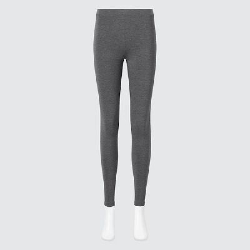 Uniqlo HEATTECH Cotton Leggings Dam Grå | 2652883