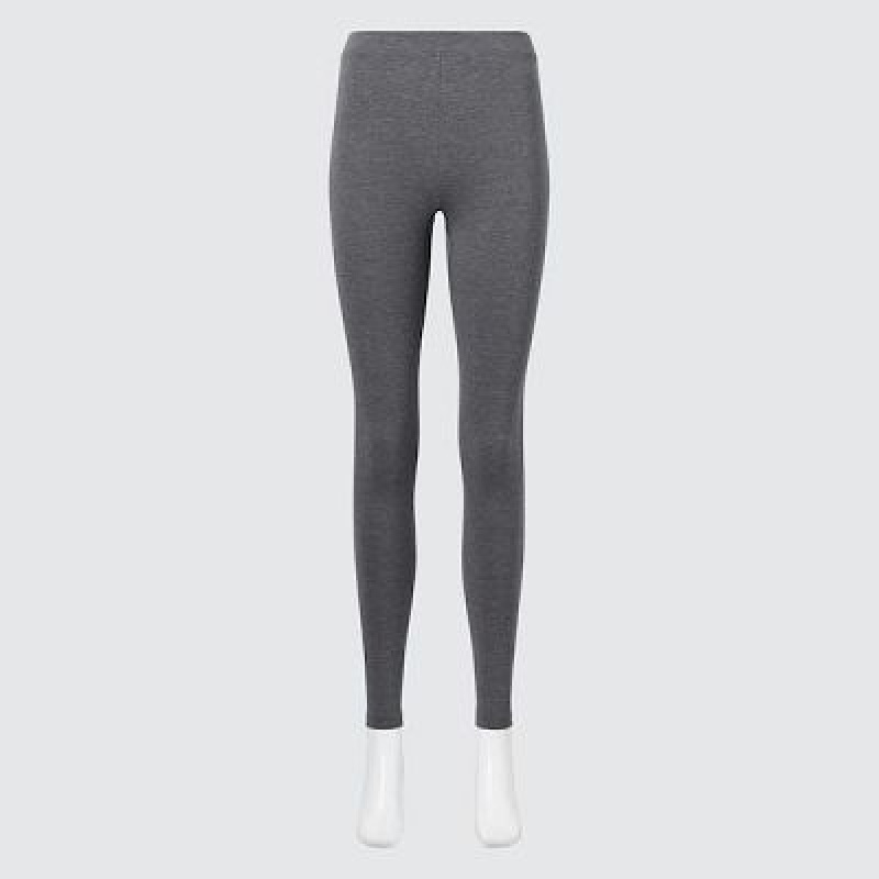 Uniqlo HEATTECH Cotton Leggings Dam Grå | 7037686