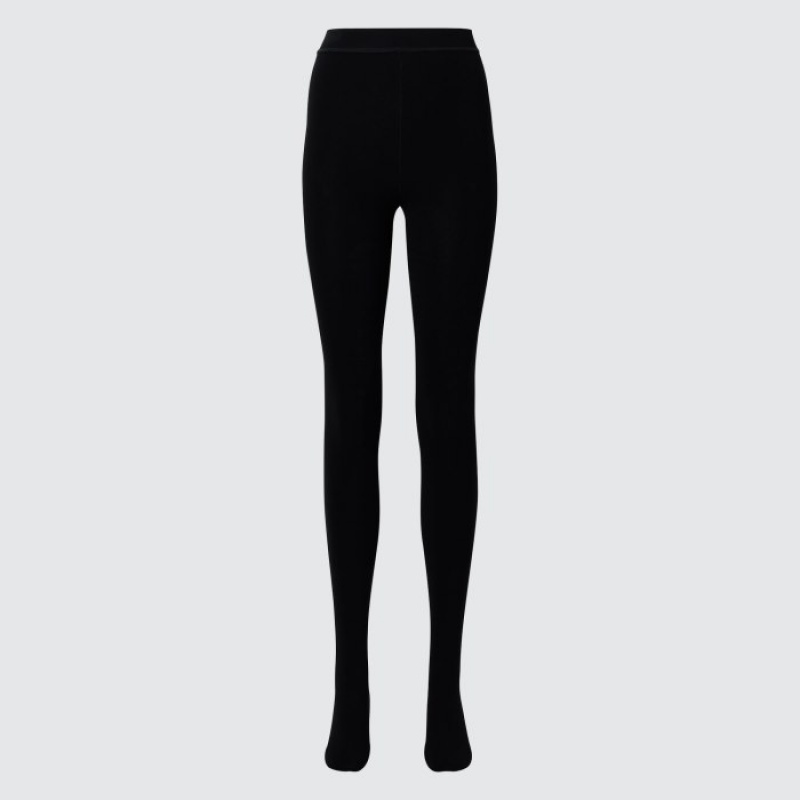 Uniqlo HEATTECH Extra Warm Pile-Lined Strumpbyxor Dam Svarta | 438181