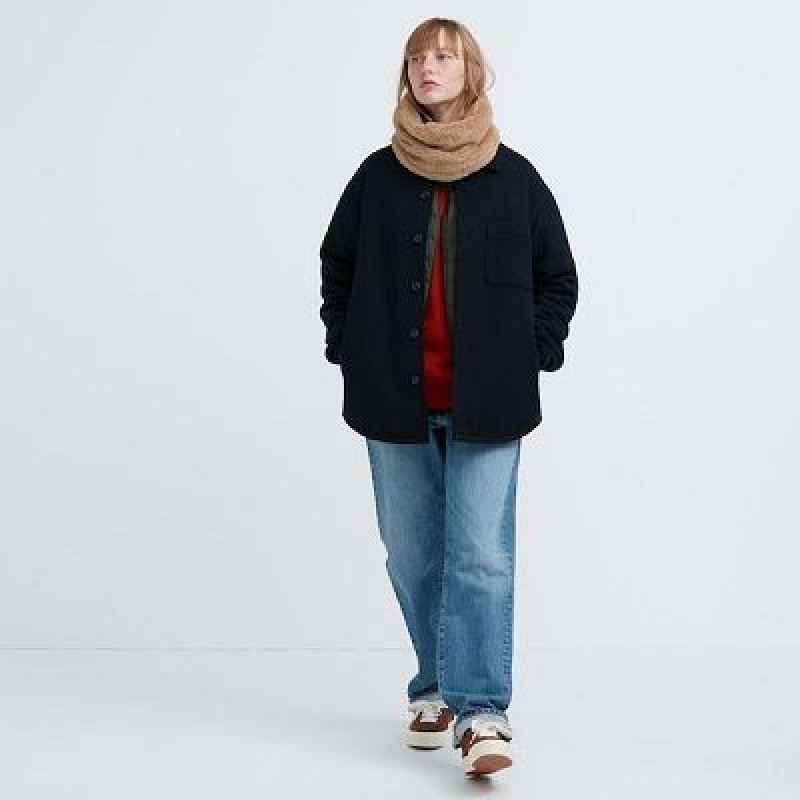 Uniqlo HEATTECH Fluffy Yarn Nackvärmare Dam Beige | 9111617
