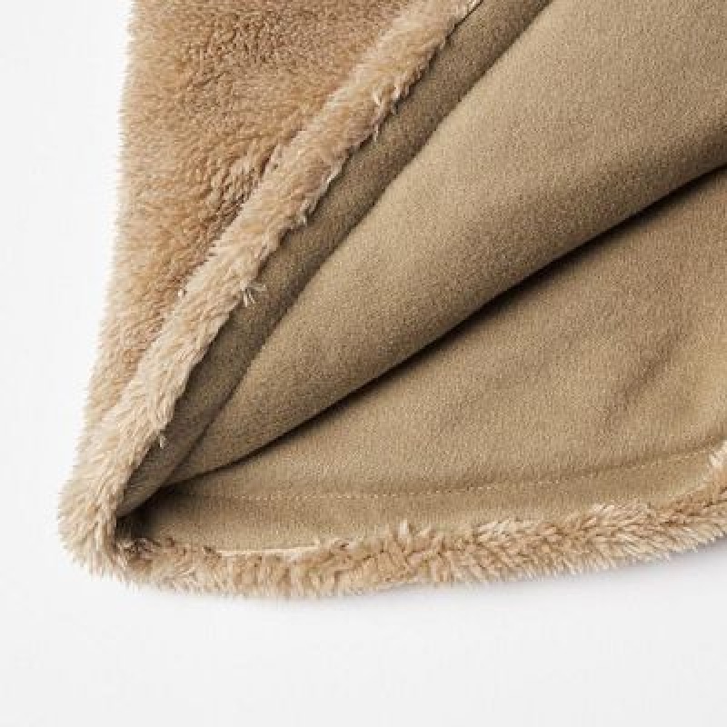 Uniqlo HEATTECH Fluffy Yarn Nackvärmare Dam Beige | 9111617