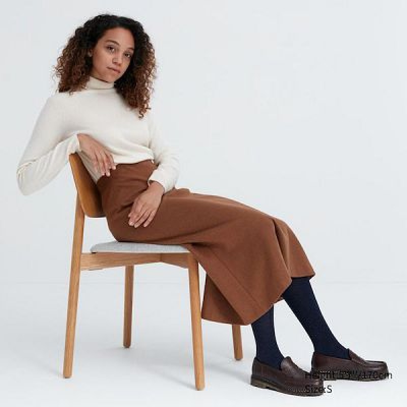 Uniqlo HEATTECH Glitter Knitted Strumpbyxor Dam Svarta | 8131871