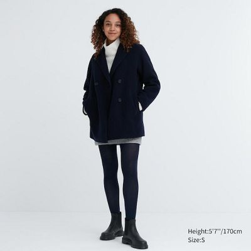 Uniqlo HEATTECH Glitter Knitted Strumpbyxor Dam Svarta | 8131871