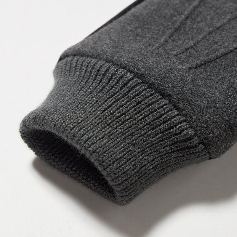 Uniqlo HEATTECH Lined Faux Wool Handskar Herr Grå | 4150695