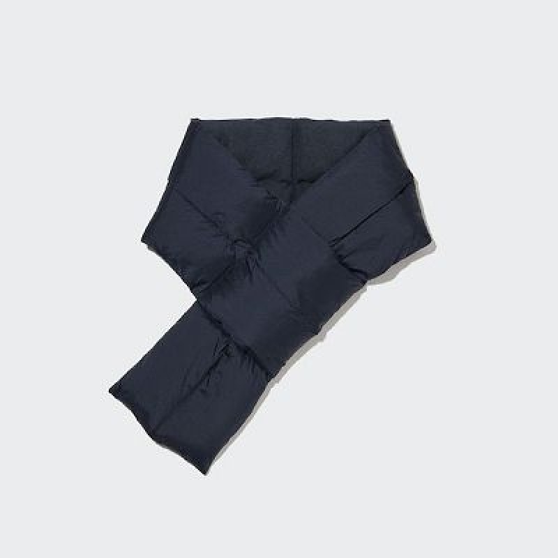 Uniqlo HEATTECH Lined Padded Halsduk Dam Marinblå | 3584865