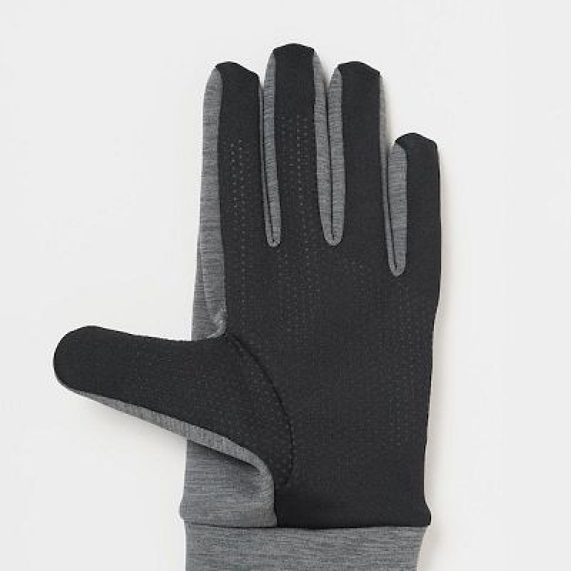 Uniqlo HEATTECH Lined Stretch Handskar Dam Grå | 912525
