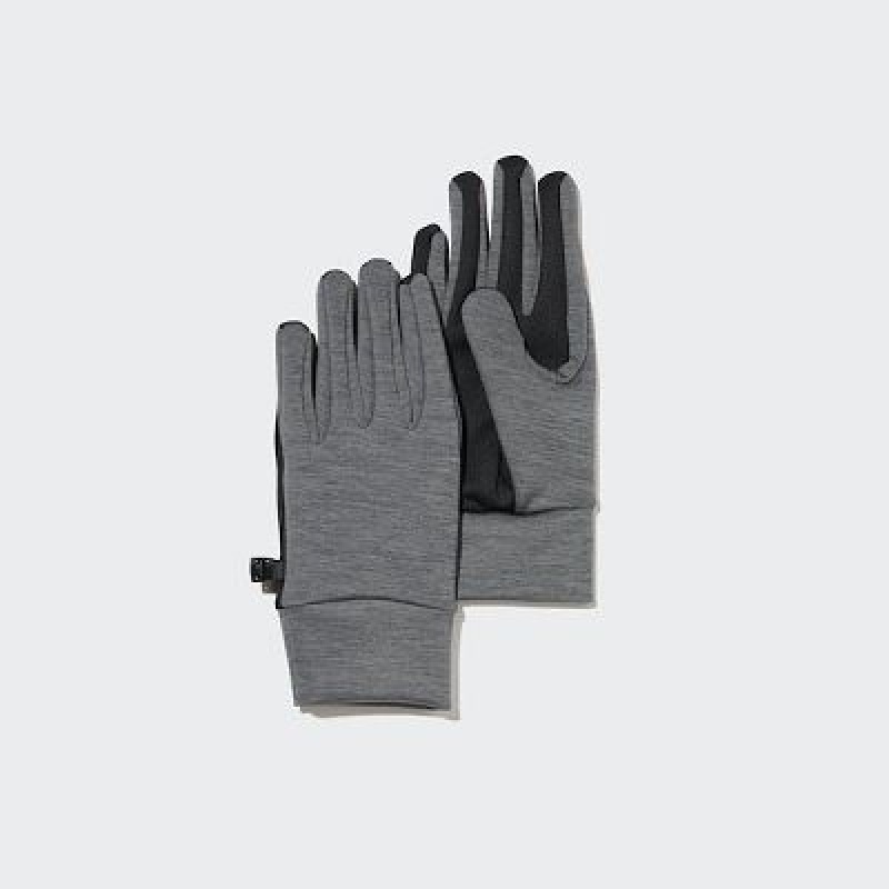 Uniqlo HEATTECH Lined Stretch Handskar Dam Grå | 912525