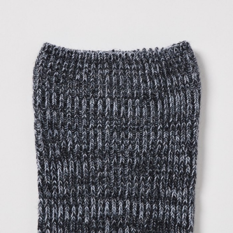 Uniqlo HEATTECH Loose Ribbed Strumpor Dam Grå | 9206544