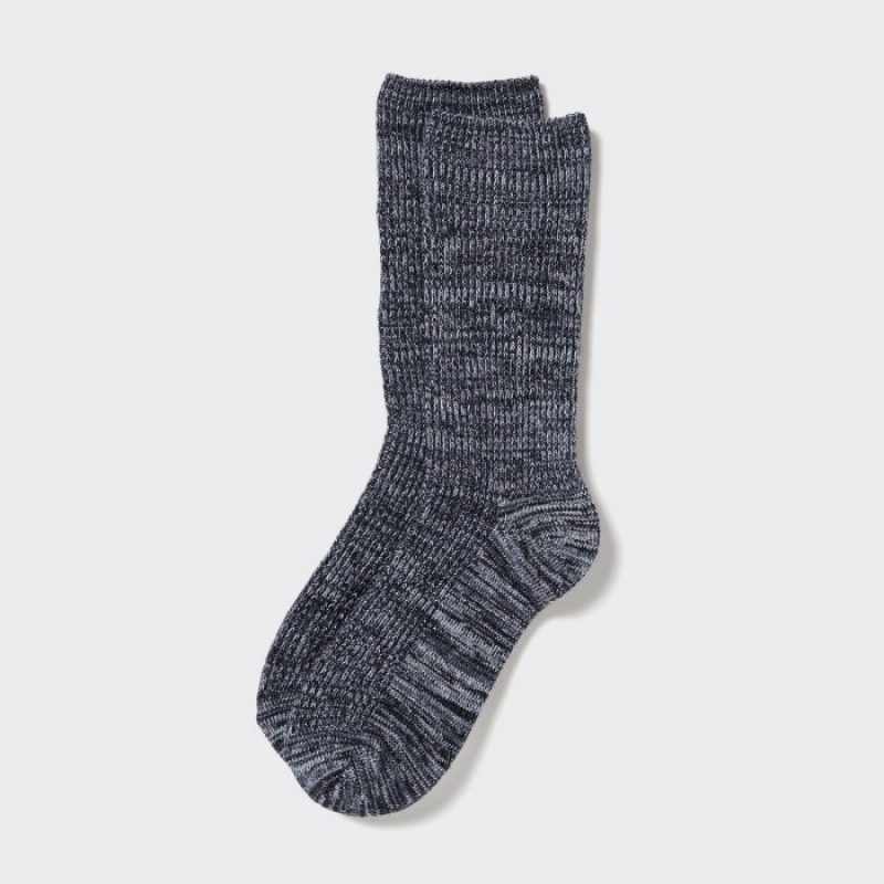 Uniqlo HEATTECH Loose Ribbed Strumpor Dam Grå | 9206544