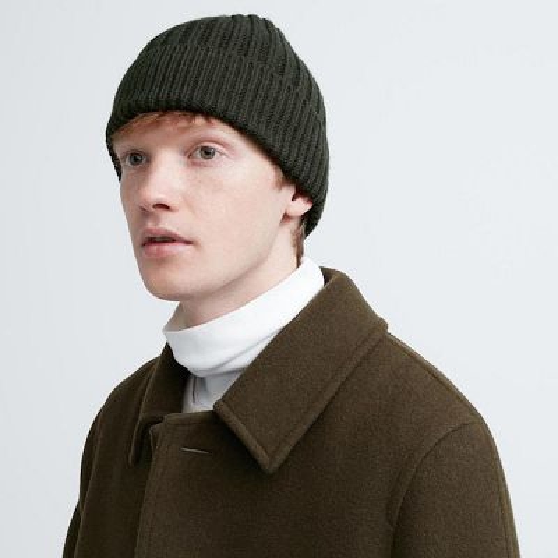 Uniqlo HEATTECH Ribbed Mössa Dam Svarta | 5126034