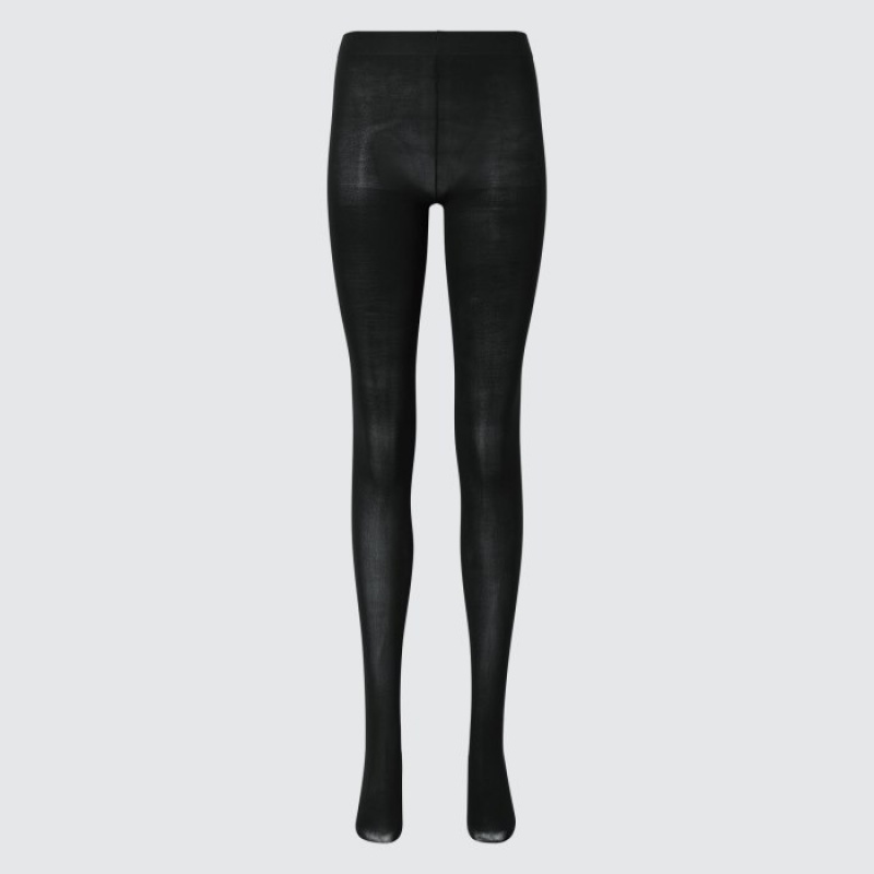 Uniqlo HEATTECH Strumpbyxor Dam Svarta | 760185