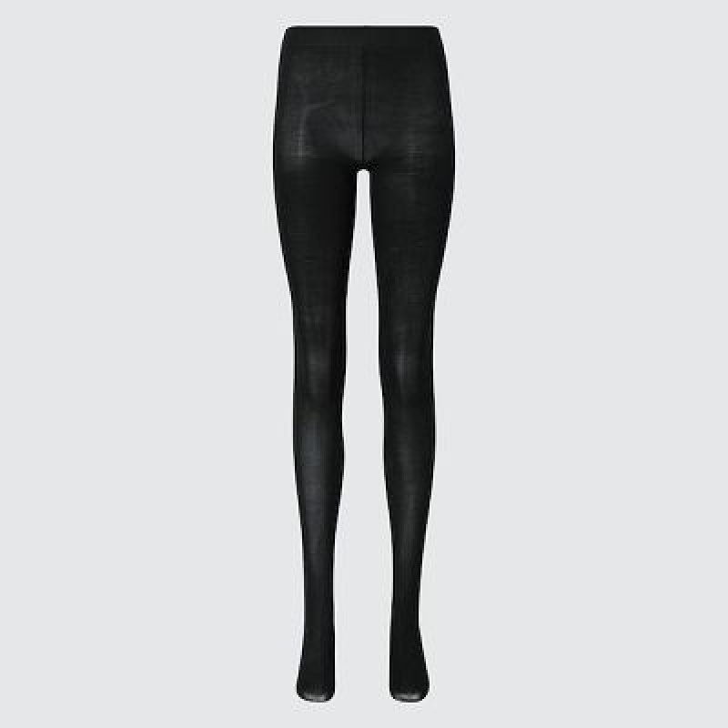 Uniqlo HEATTECH Strumpbyxor Dam Svarta | 7313573