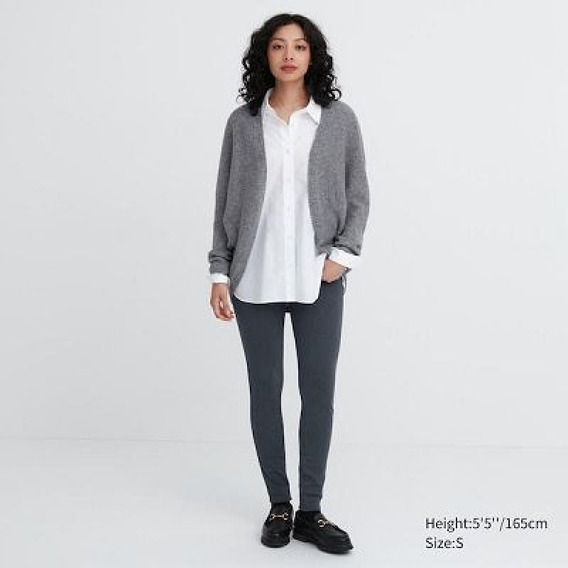 Uniqlo HEATTECH Ultra Stretch High-Rise Leggings Dam Grå | 9774652