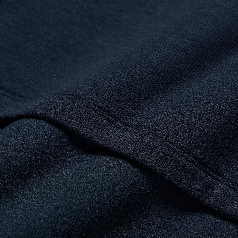 Uniqlo HEATTECH Ultra Warm Crew Neck Long-Sleeve T-shirt Herr Marinblå | 2404801