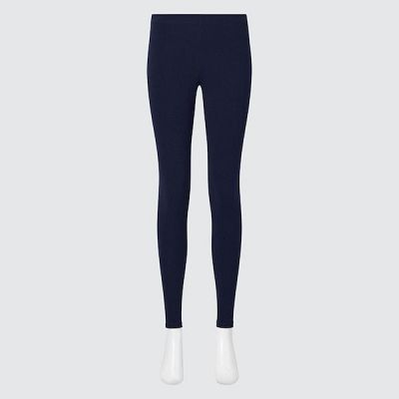 Uniqlo HEATTECH Ultra Warm Leggings Dam Marinblå | 9885536