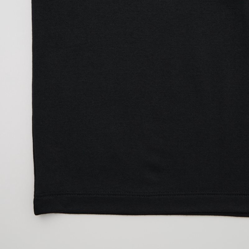 Uniqlo Heattech Crew Neck Short Sleeve T-shirt Herr Svarta | 3024959