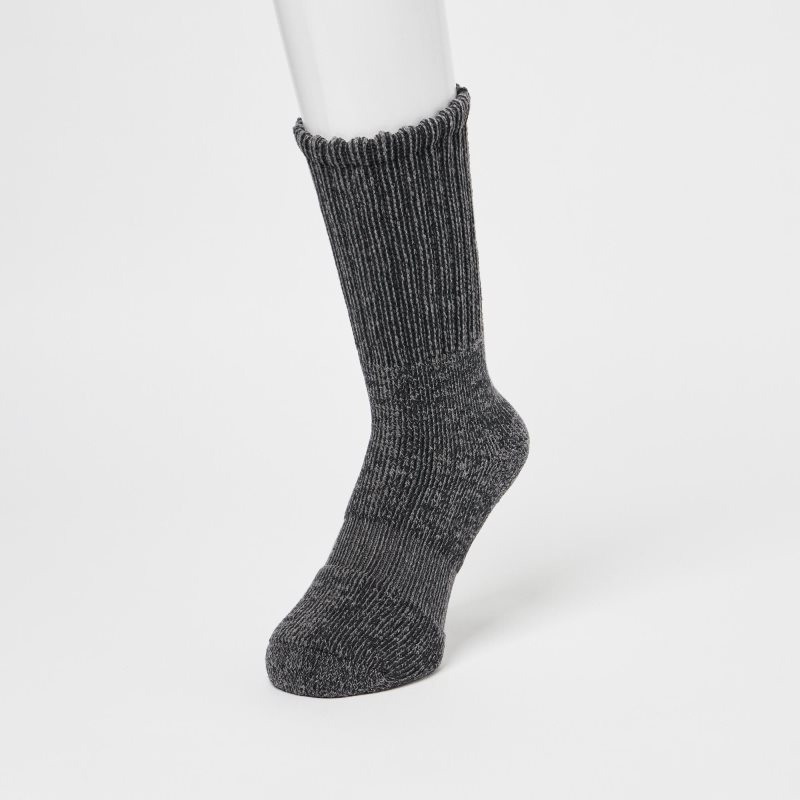 Uniqlo Heattech Soft Pile Ribbed Strumpor Herr Grå | 6703263