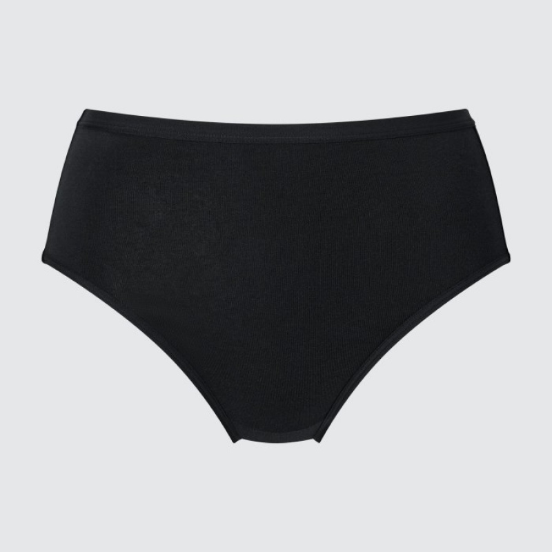 Uniqlo High Rise Basic Kalsonger Dam Svarta | 700543