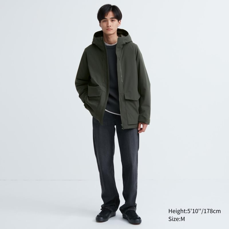 Uniqlo Hybrid Down 3d Cut Parka Herr Grå | 2001692