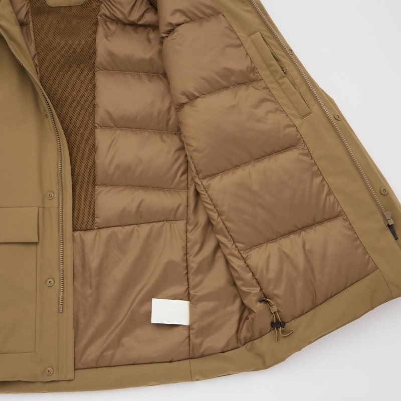 Uniqlo Hybrid Down Parka Herr Olivgröna | 7825137