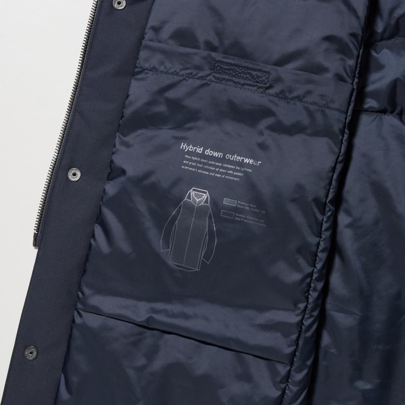 Uniqlo Hybrid Down Rockar Herr Svarta | 2277986