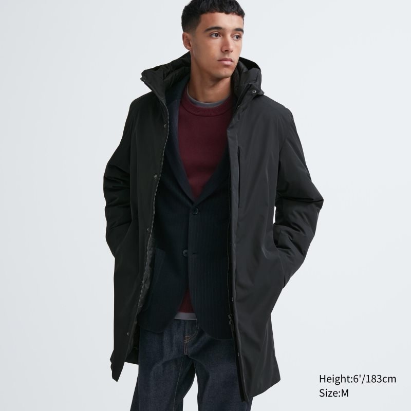 Uniqlo Hybrid Down Rockar Herr Svarta | 2277986