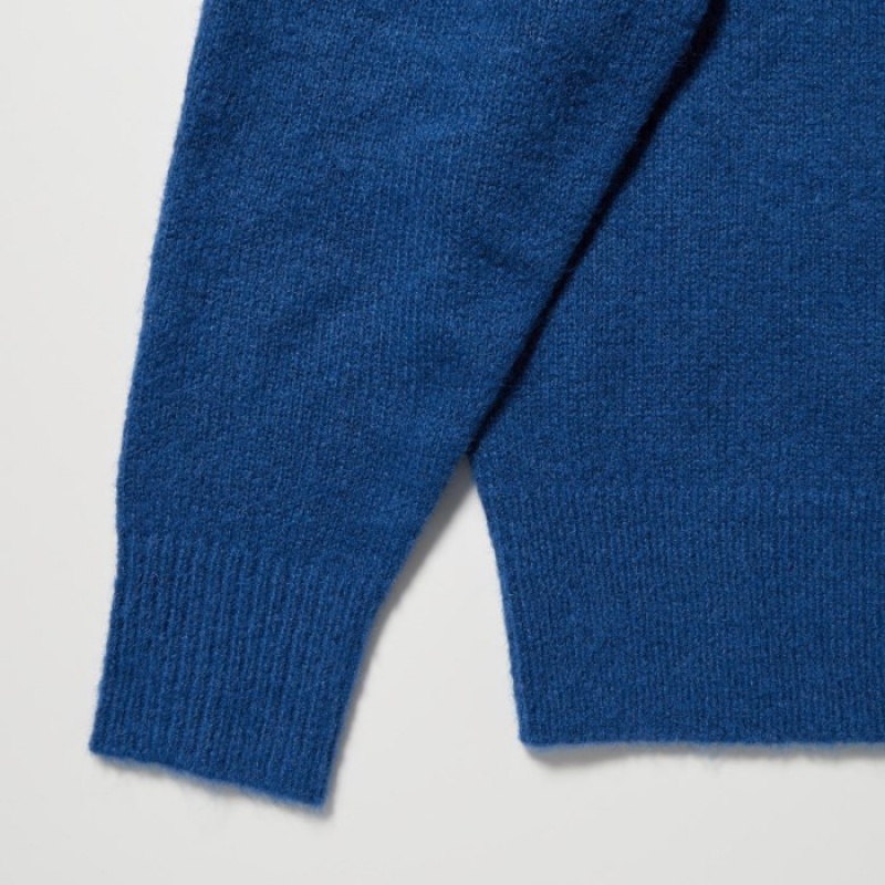 Uniqlo Jacquard Crew Neck Long-Sleeve Tröjor Dam Rosa | 4730749