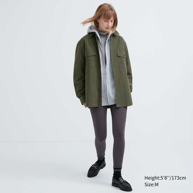 Uniqlo Jersey Utility Long-sleeve Overshirt Skjorta Herr Marinblå | 8805486