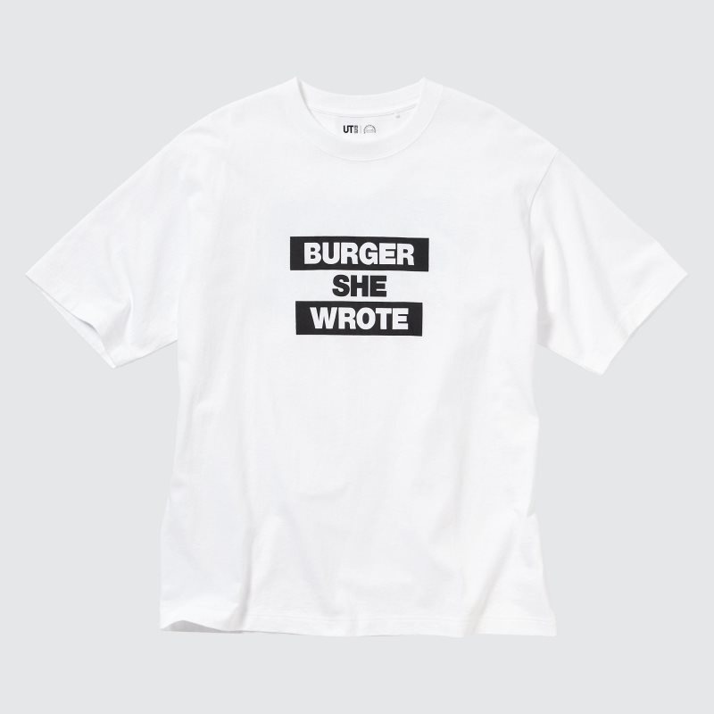 Uniqlo L.A. Eats Ut Oversized Short-sleeve Graphic Burger She Wrote T-shirt Herr Vita | 9030963